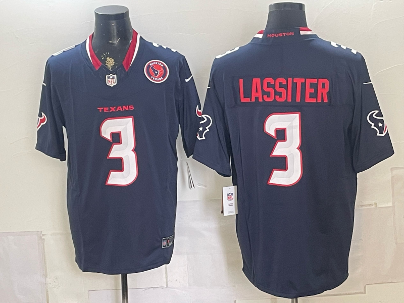 Men Houston Texans #3 Lassiter blue 2026 Nike  NFL Jersey 0722003->houston texans->NFL Jersey